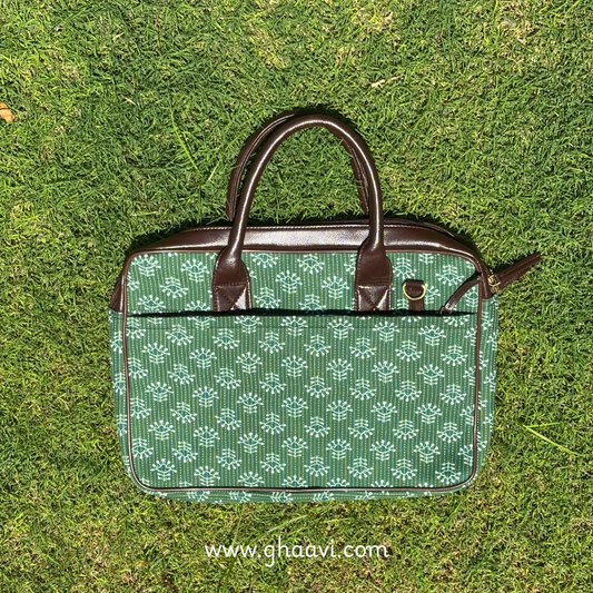 Green Monogram Laptop Bag