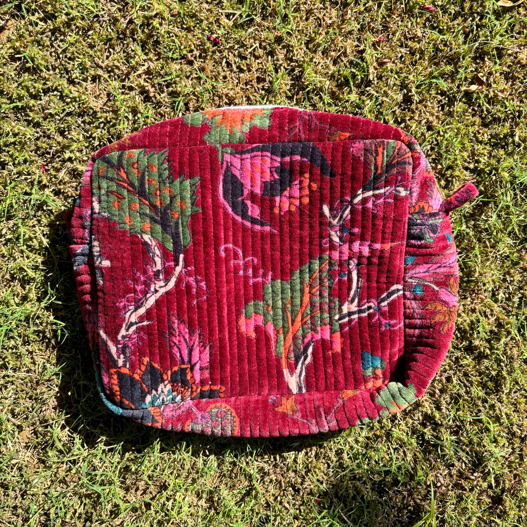 Gullying Velvet Pouch in 5 colours