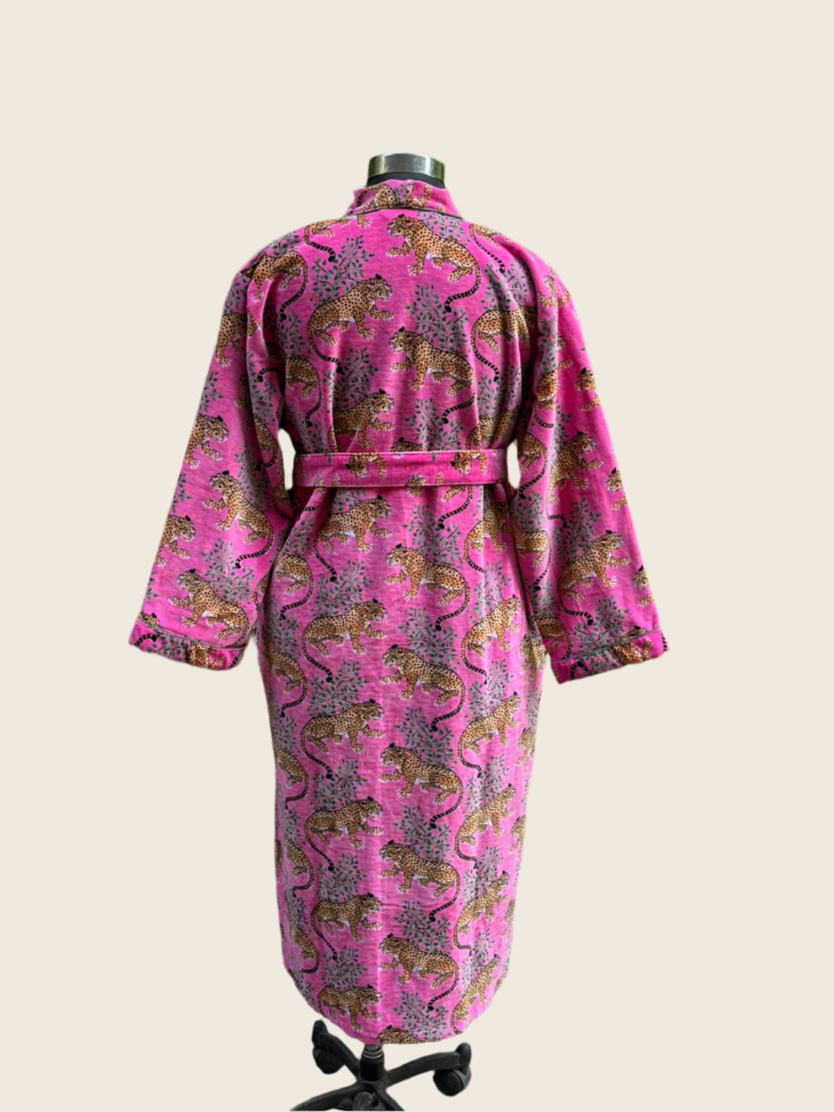 Cotton Velvet Bathrobe with lining
