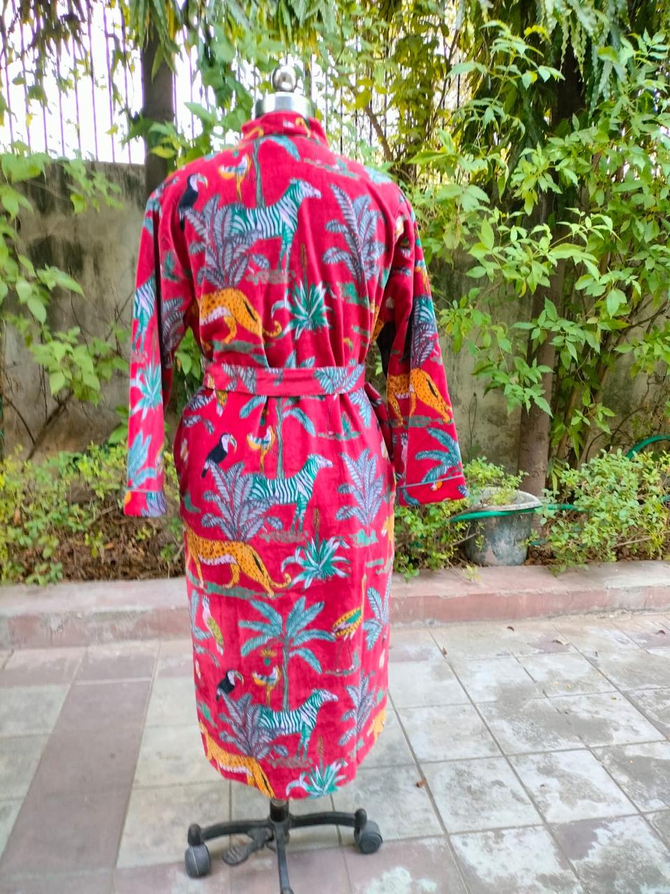 Wild Jungle Velvet Robe