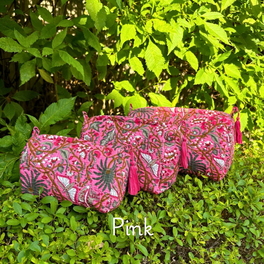 Jaal travel pouch sets of 3 - GHAAVI.