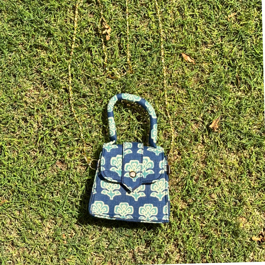 Blue Mix Mini Sling Bag