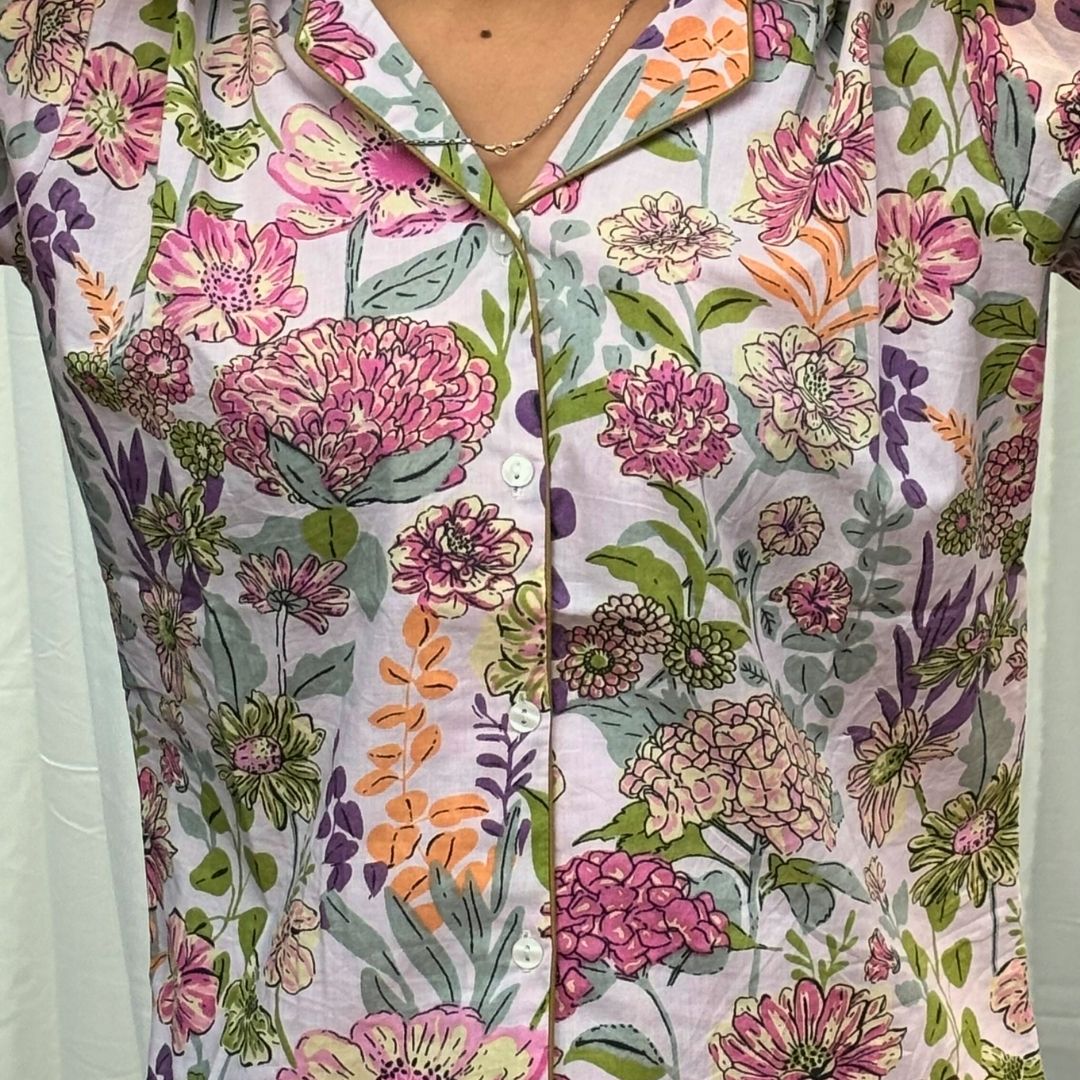 Lilac Bloom Short sleeve shorts Night suit