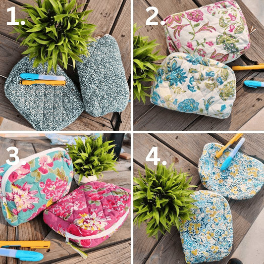 Cotton quilted Pouches - GHAAVI.