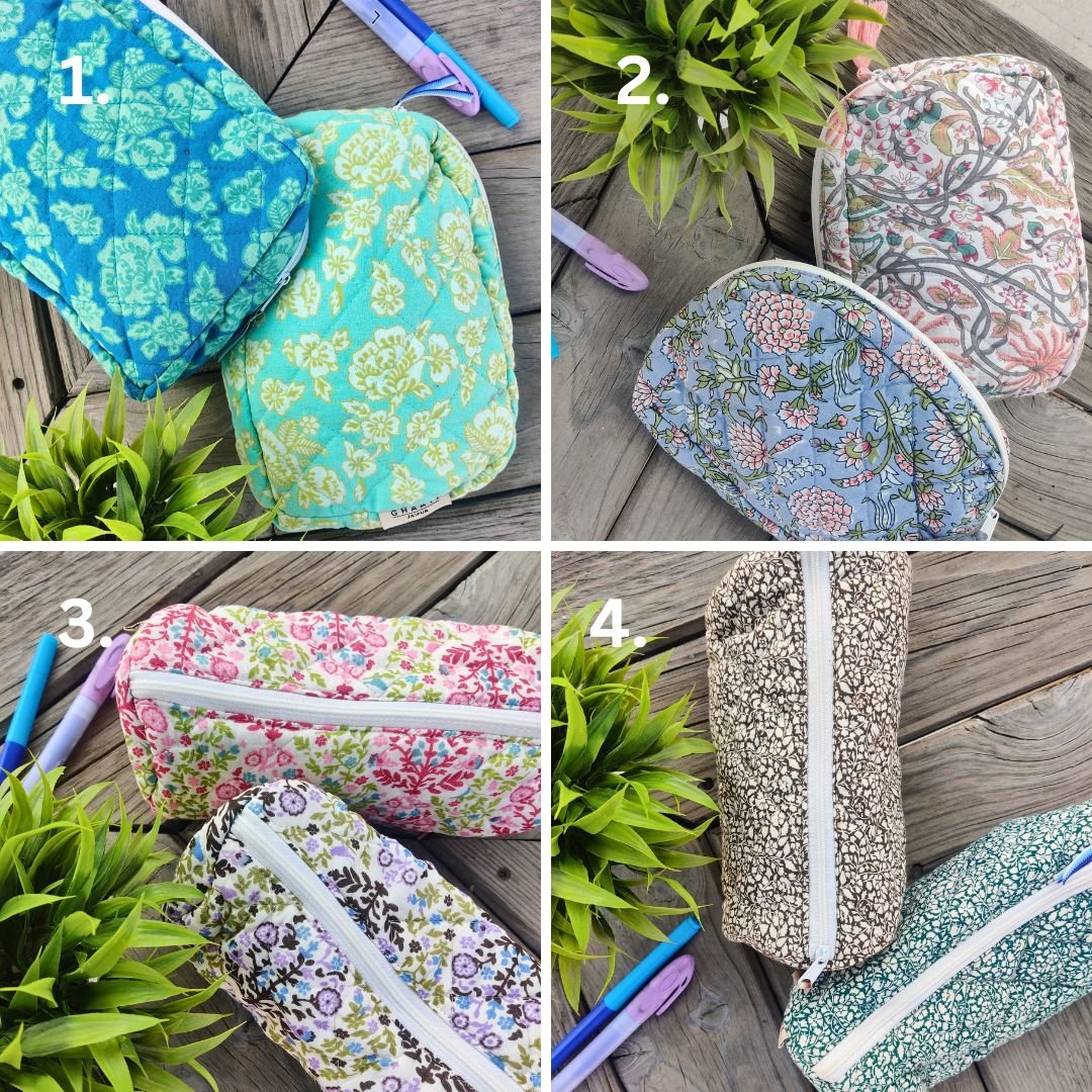 Cotton Quilted Pouches series 2 - GHAAVI.