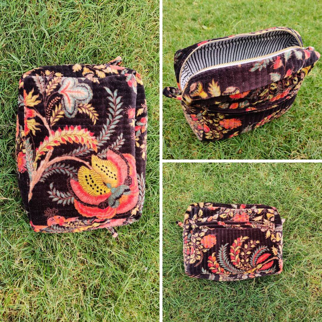 Lulu Velvet Pouch in 2 colours - GHAAVI.