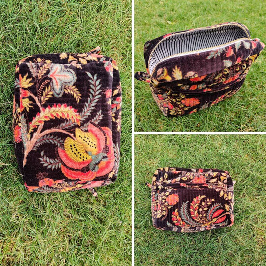 Lulu Velvet Pouch in 2 colours - GHAAVI.