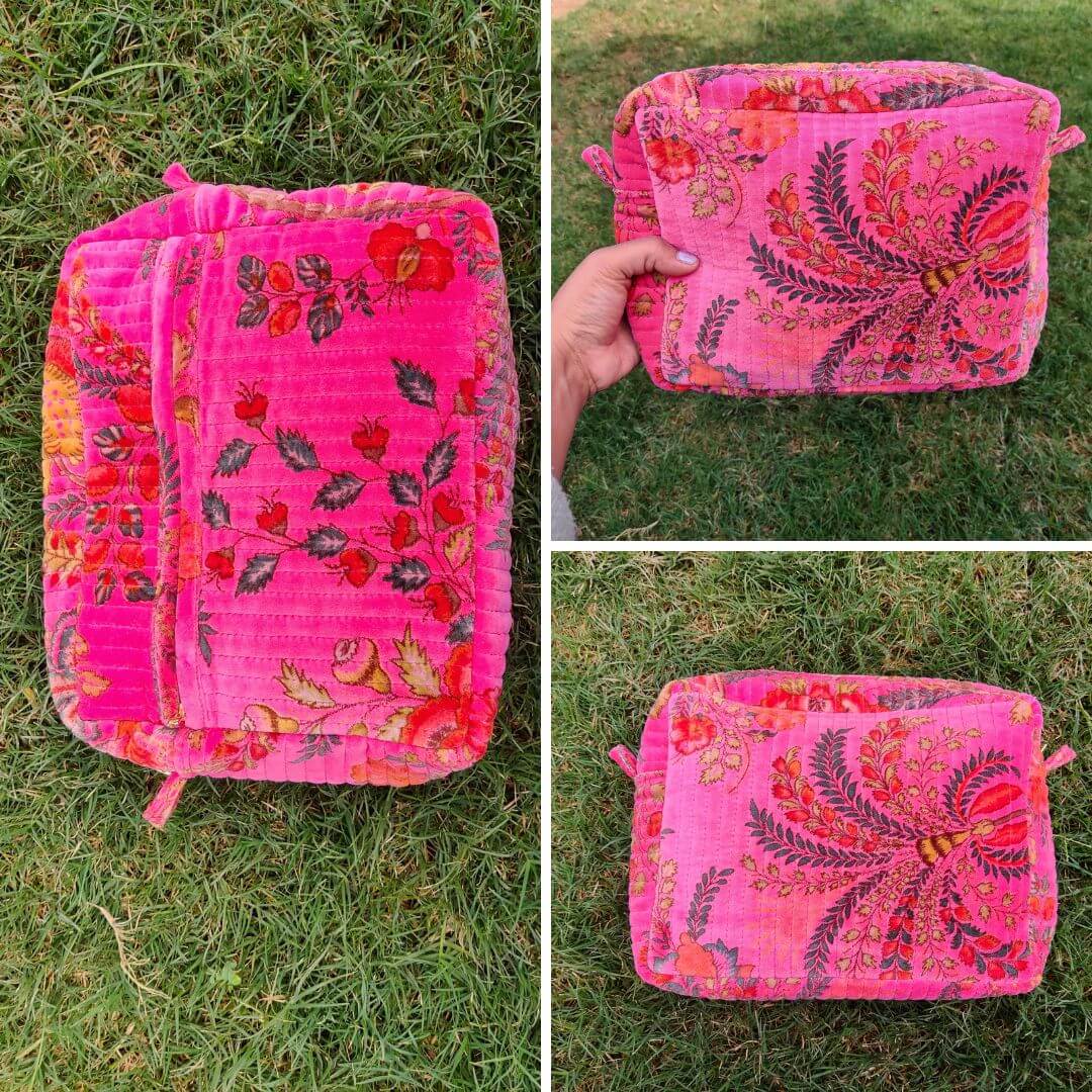 Lulu Velvet Pouch in 2 colours - GHAAVI.