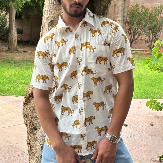 White Tiger short sleeve Shirt