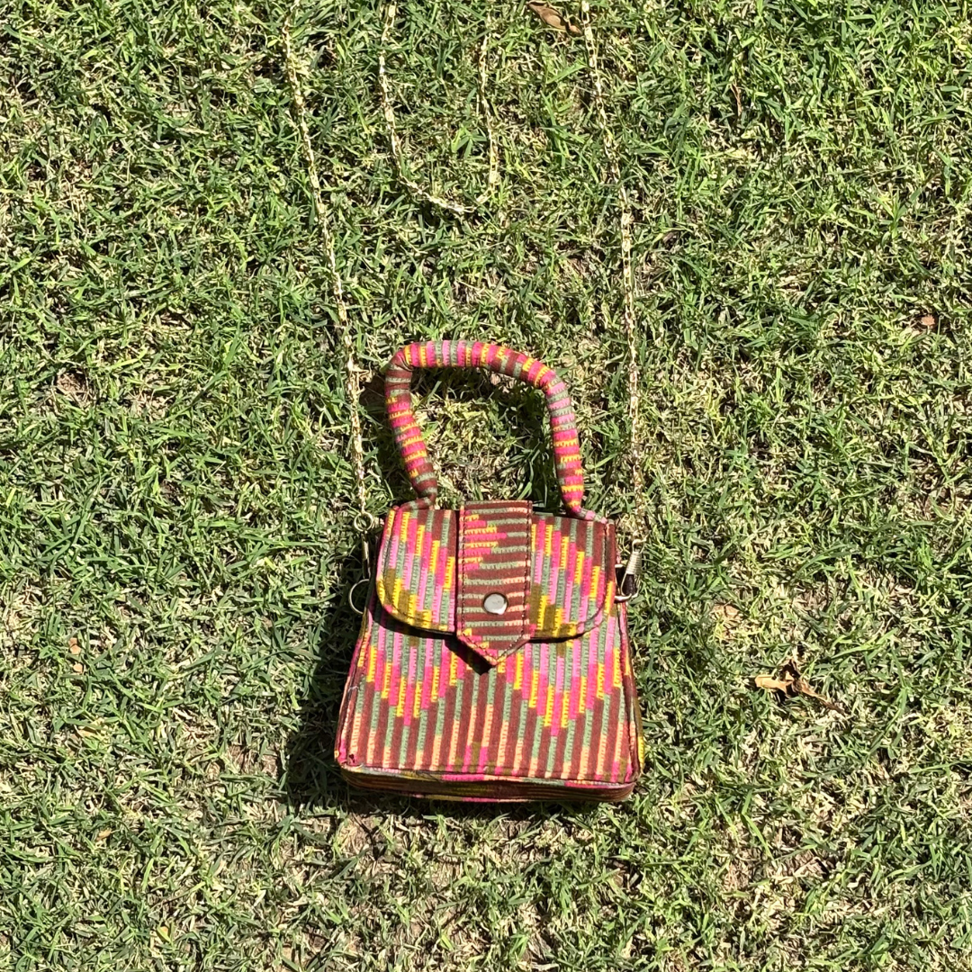 Green & Mix Mini Sling Bag